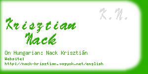 krisztian nack business card